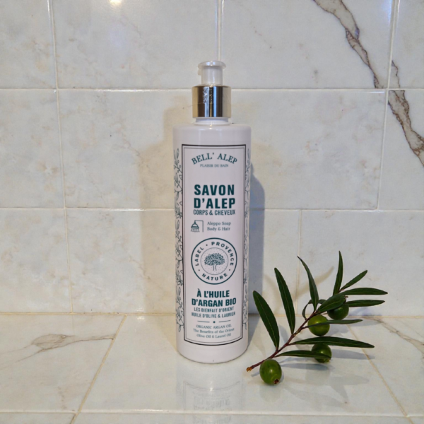 Bell Alep vloeibare D'Alep zeep voor lichaam en haar met argan olie 400 ml